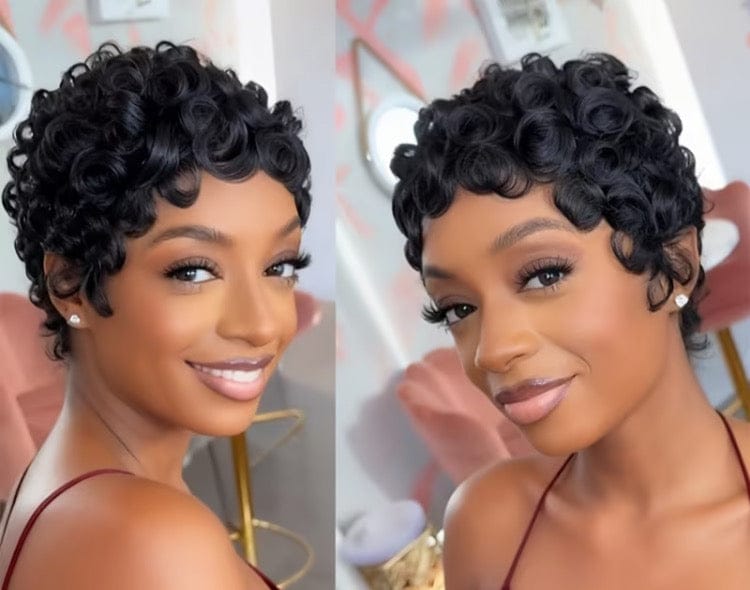 Human Hair Pixie Cut Wig - A-1 Thread Vault