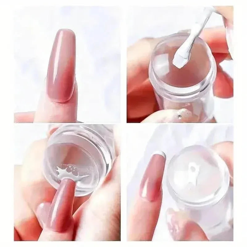Hypoallergenic Silicone Nail Stamper and Scraper Set for French Manicure Stamping Plate - A-1 Thread Vault