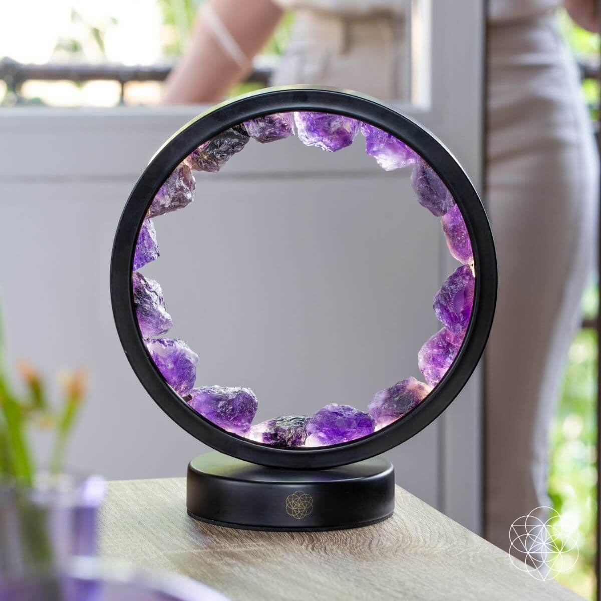 I Am At Peace - Spiritual Protection Amethyst Lamp - A-1 Thread Vault