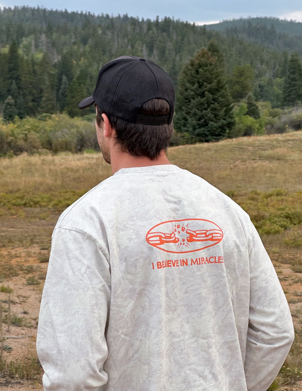 I Believe in Miracles Camo LS Heavyweight Tee - A-1 Thread Vault