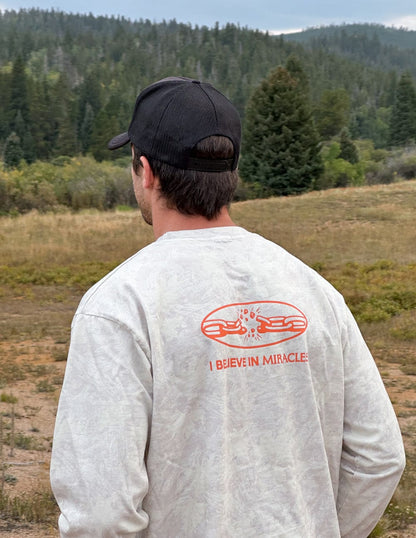 I Believe in Miracles Camo LS Heavyweight Tee - A-1 Thread Vault