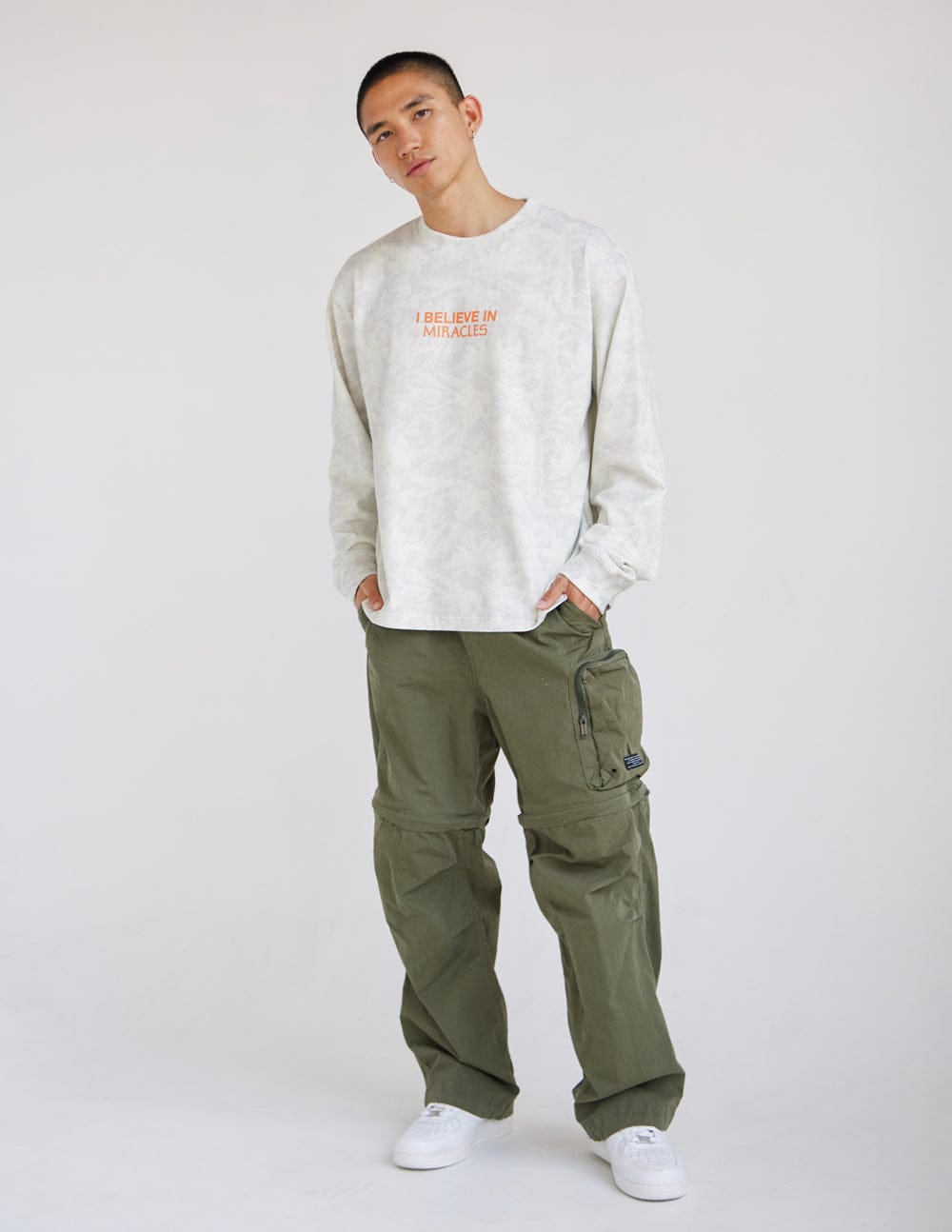 I Believe in Miracles Camo LS Heavyweight Tee - A-1 Thread Vault