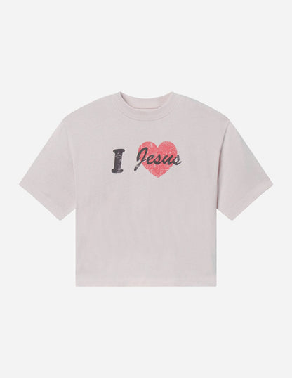 I Love Jesus Cropped Women's Tee - A-1 Thread Vault