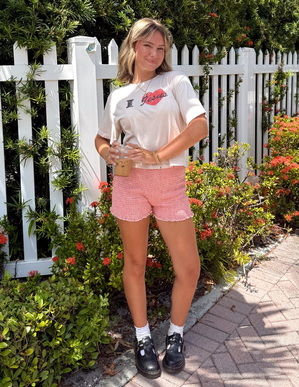 I Love Jesus Cropped Women's Tee - A-1 Thread Vault