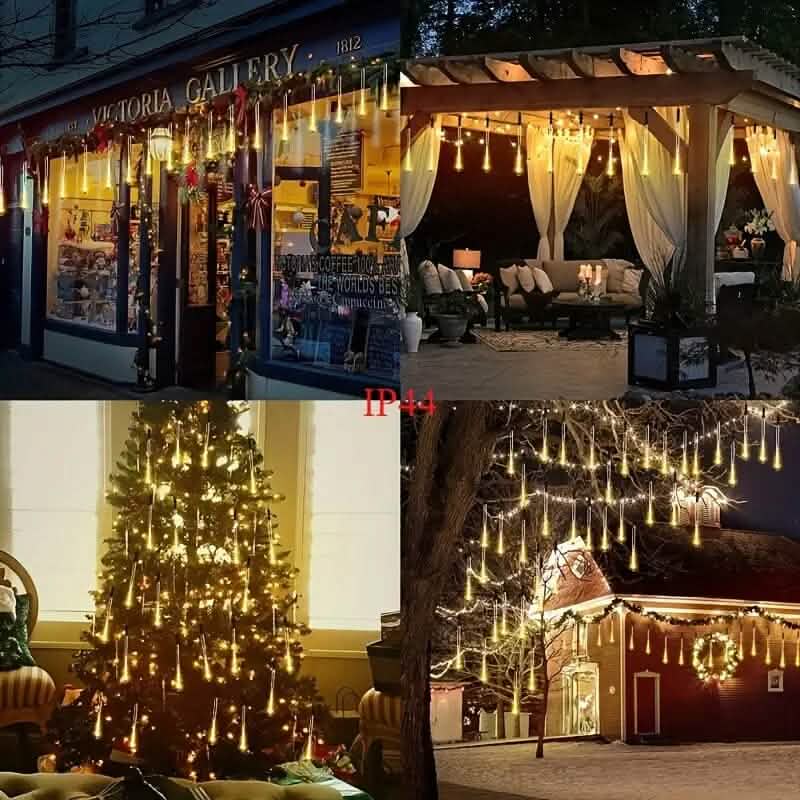 Icicle Snowfall Meteor Shower Outdoor Lights - A-1 Thread Vault