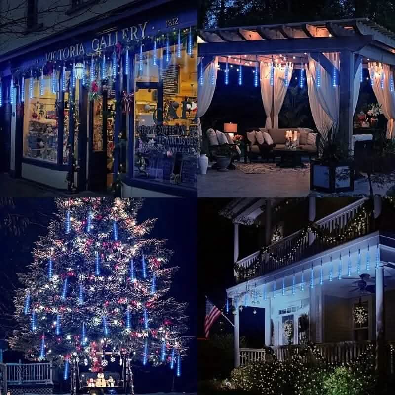 Icicle Snowfall Meteor Shower Outdoor Lights - A-1 Thread Vault