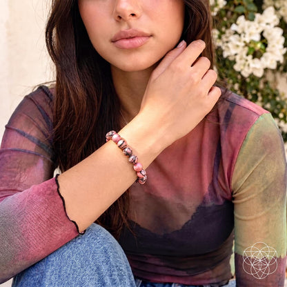 The Love Frequency – Rhodonite Bracelet of Forgiveness - A-1 Thread Vault