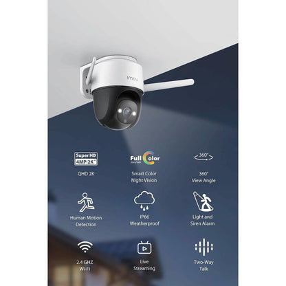 Imou Security Camera Outdoor with Floodlight and Sound Alarm (Refurbished) - A-1 Thread Vault