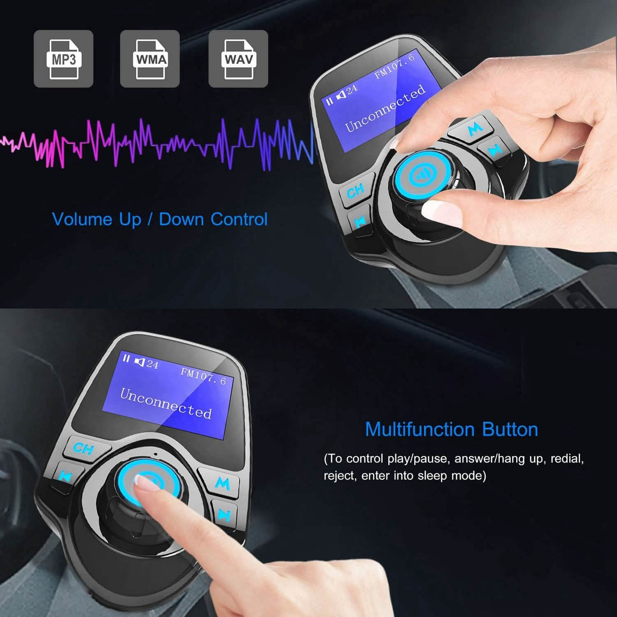 iMounTek Car Wireless FM Transmitter - A-1 Thread Vault