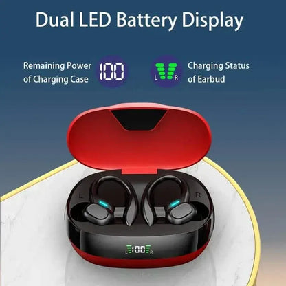 In-Ear Headphones With Noise Cancelling Mic, Sport Earhook & LED Display - A-1 Thread Vault