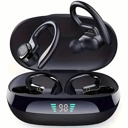 In-Ear Headphones With Noise Cancelling Mic, Sport Earhook & LED Display - A-1 Thread Vault