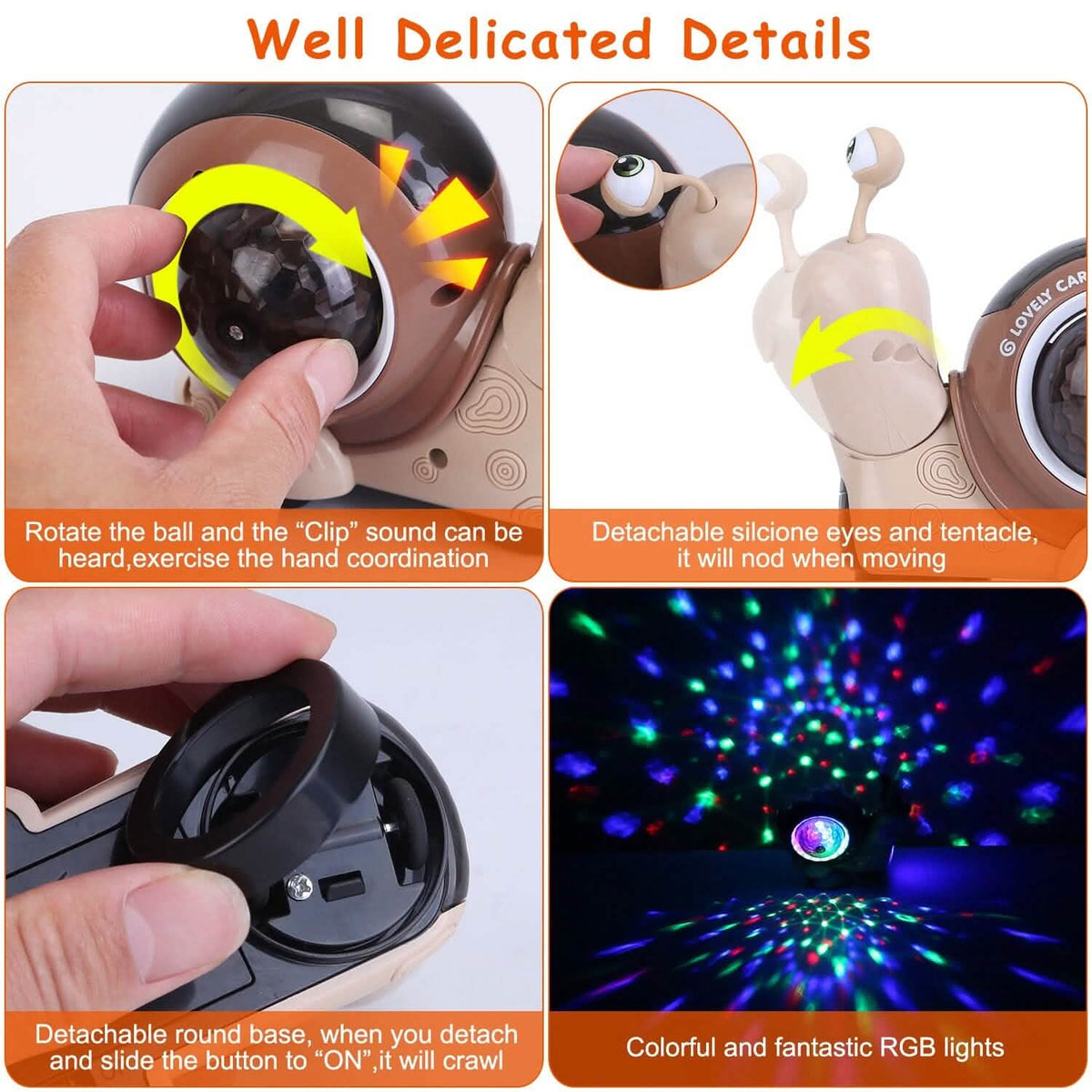 Infant Interaction Toy Automatic Obstacle Avoidance with Music - A-1 Thread Vault