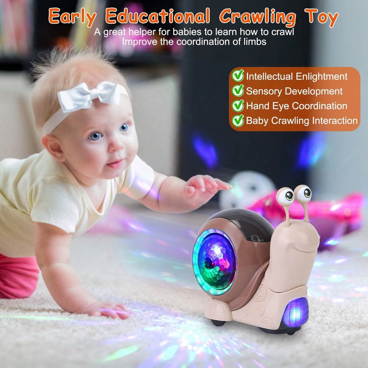 Infant Interaction Toy Automatic Obstacle Avoidance with Music - A-1 Thread Vault