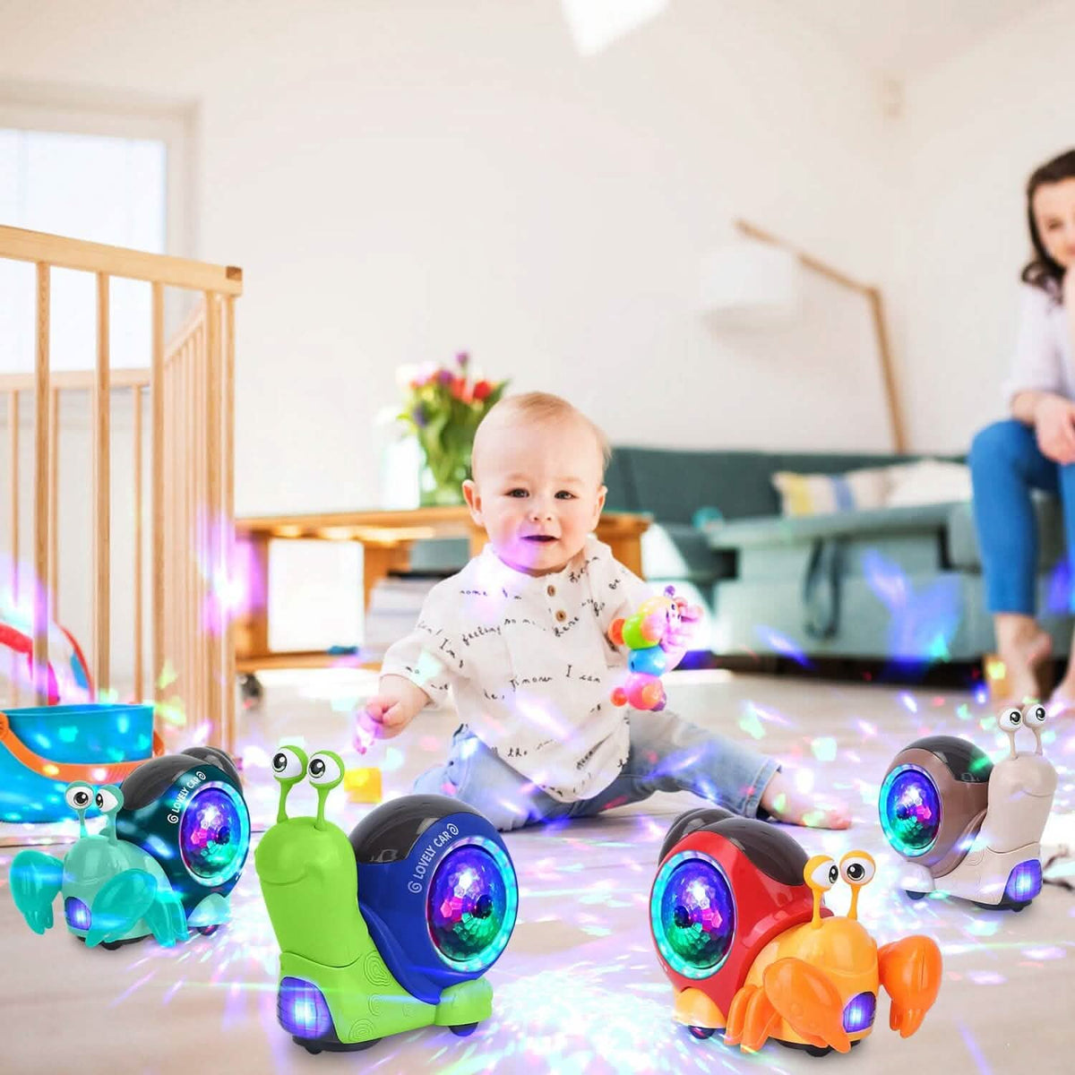 Infant Interaction Toy Automatic Obstacle Avoidance with Music - A-1 Thread Vault