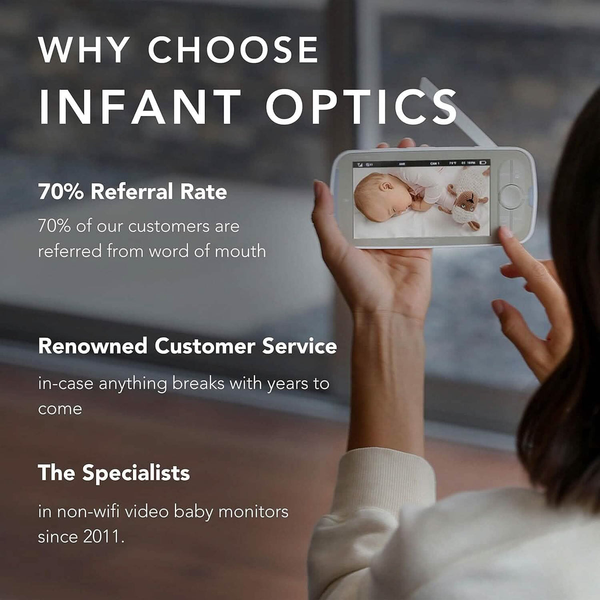 Infant Optics DXR-8 PRO Baby Monitor With 5" Screen HD 720p (Refurbished) - A-1 Thread Vault