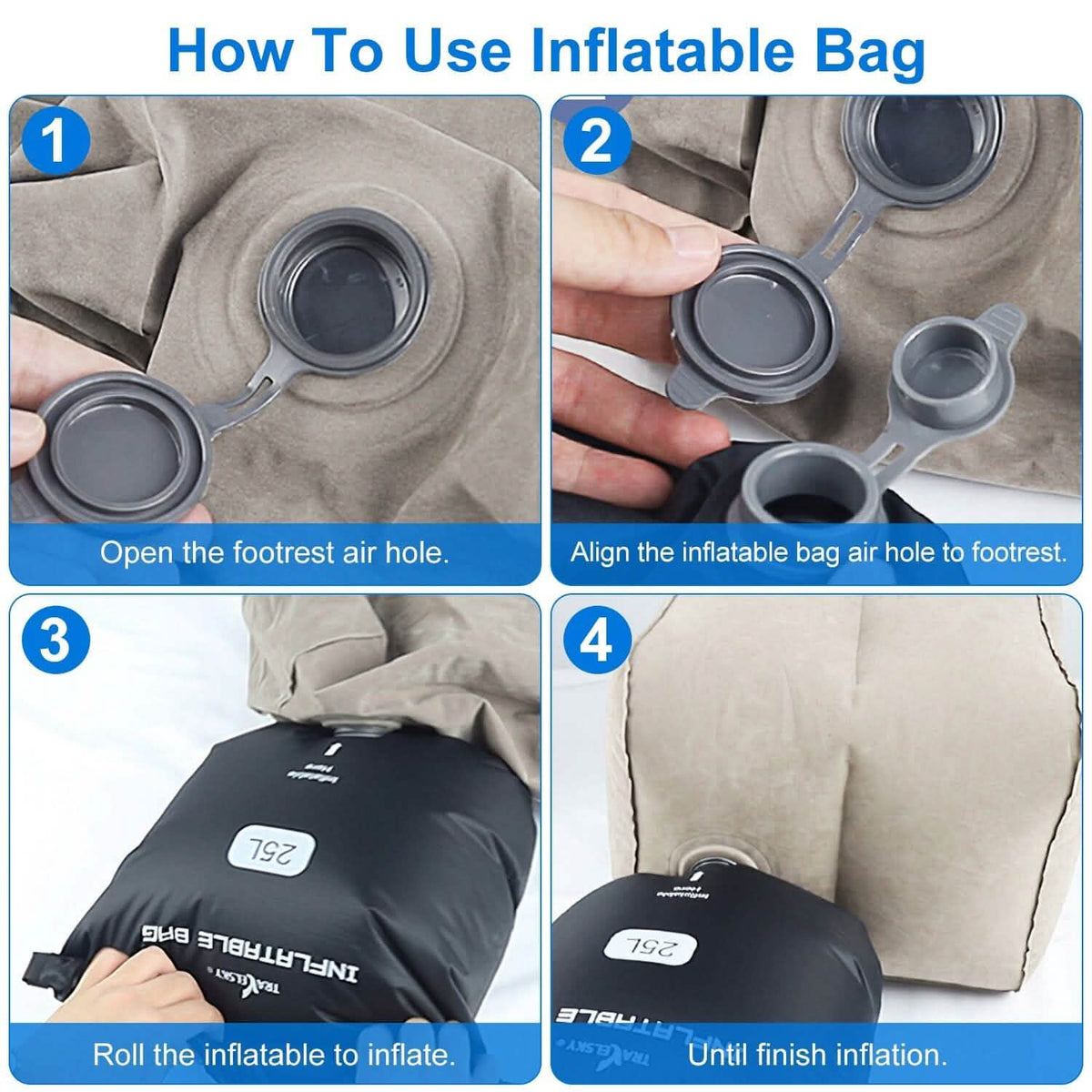 Inflatable Foot Rest with Air Bag - A-1 Thread Vault