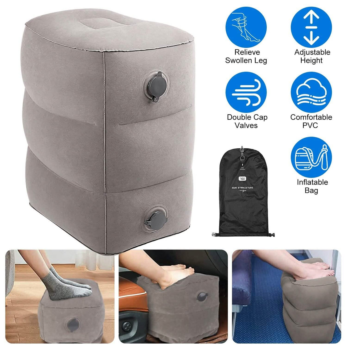 Inflatable Foot Rest with Air Bag - A-1 Thread Vault
