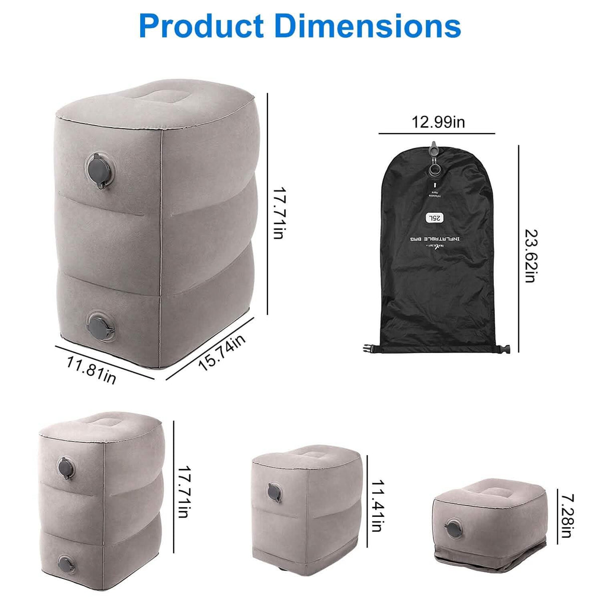 Inflatable Foot Rest with Air Bag - A-1 Thread Vault