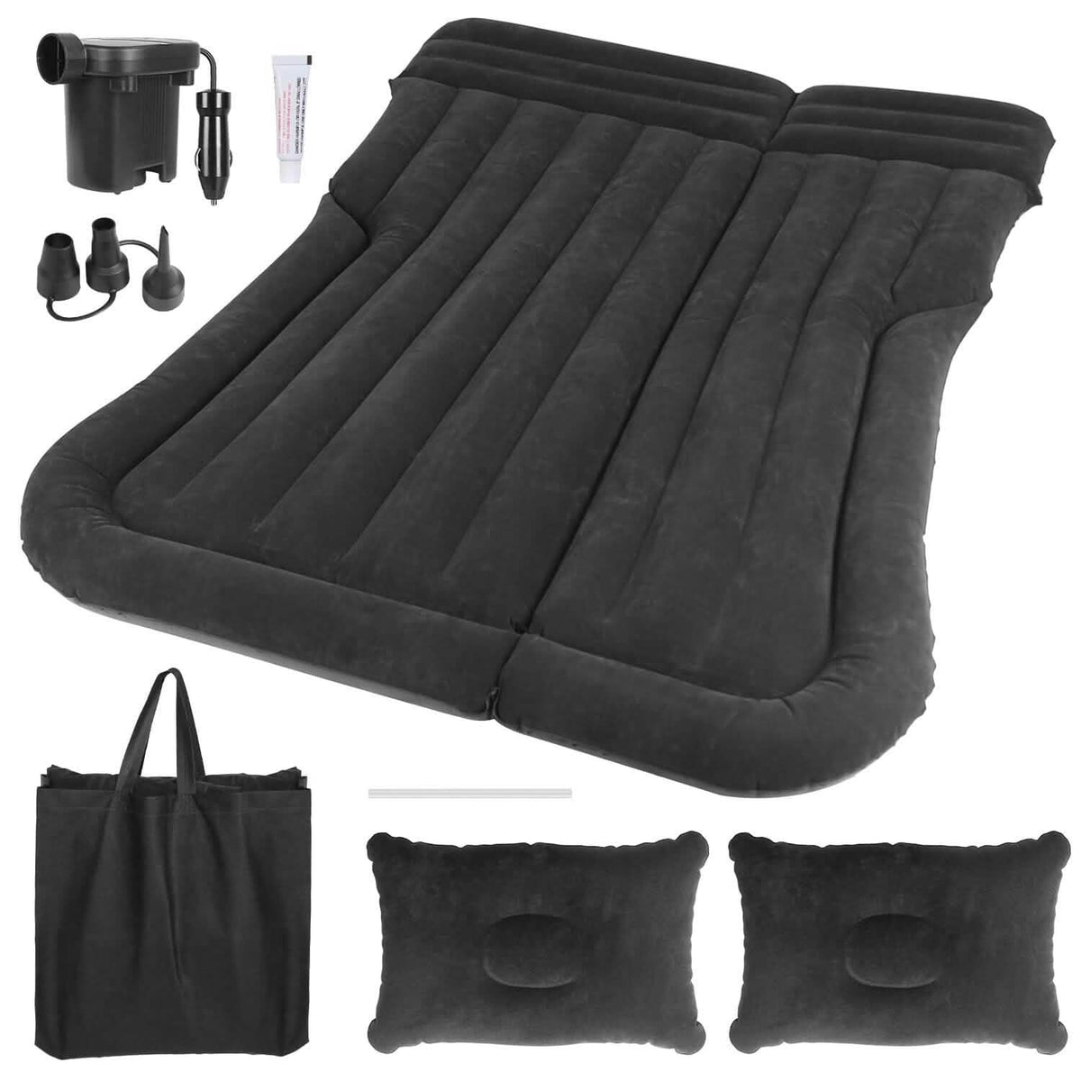 Inflatable SUV Air Mattress Thickened Camping Bed Cushion with Pillow - A-1 Thread Vault