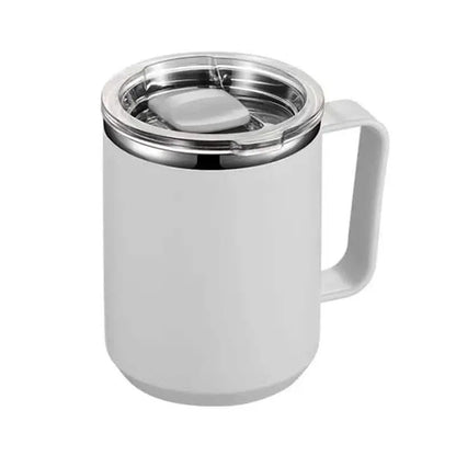 Insulated Double Wall Coffee Mug with Handle and Lid - A-1 Thread Vault