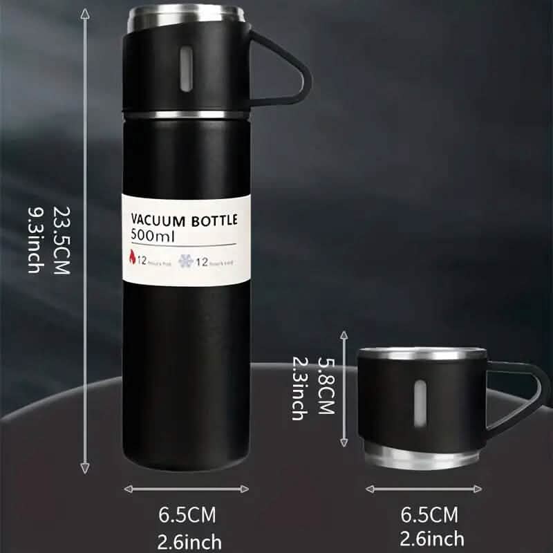 Insulated Stainless Steel Vacuum Flask Set - A-1 Thread Vault