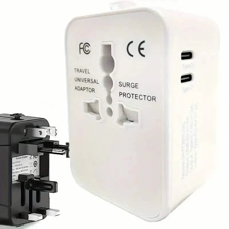 International Portable Worldwide All-in-One Plug Travel Adapter Converter for USA EU UK AUS - A-1 Thread Vault