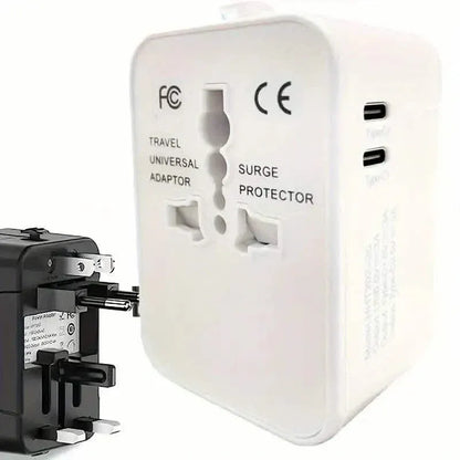 International Portable Worldwide All-in-One Plug Travel Adapter Converter for USA EU UK AUS - A-1 Thread Vault