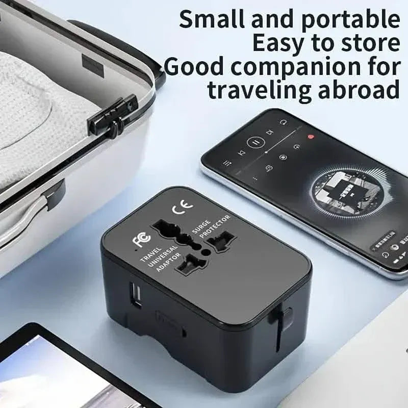 International Portable Worldwide All-in-One Plug Travel Adapter Converter for USA EU UK AUS - A-1 Thread Vault
