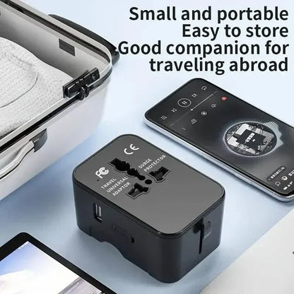 International Portable Worldwide All-in-One Plug Travel Adapter Converter for USA EU UK AUS - A-1 Thread Vault