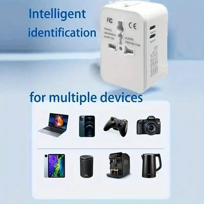 International Portable Worldwide All-in-One Plug Travel Adapter Converter for USA EU UK AUS - A-1 Thread Vault
