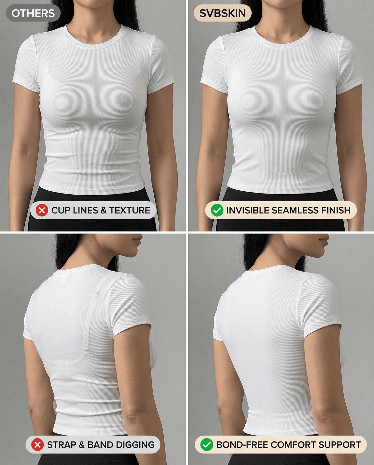 INVISIBLE JellyLift Bra - Seamless Wire-free - A-1 Thread Vault