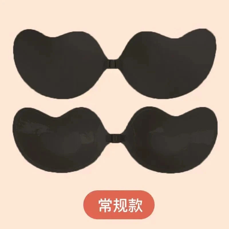 Invisible Push Up Bra for Women Backless Strapless Bra Seamless Front Closure Bralette Underwear Silicone Self-Adhesive Bra Pad - A-1 Thread Vault