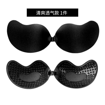 Invisible Push Up Bra for Women Backless Strapless Bra Seamless Front Closure Bralette Underwear Silicone Self-Adhesive Bra Pad - A-1 Thread Vault