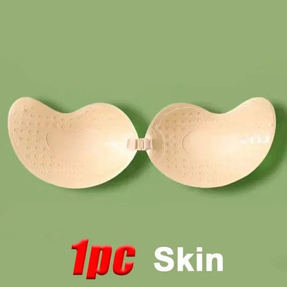 Invisible Strapless Adhesive Stick Bra Strapless Push Up Bras Women Lingerie Seamless Silicone Nipple Covers Bralette Underwear - A-1 Thread Vault