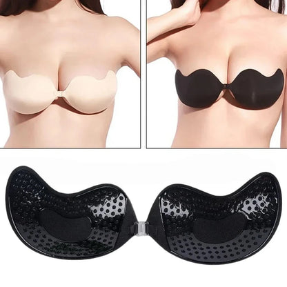 Invisible Strapless Adhesive Stick Bra Strapless Push Up Bras Women Lingerie Seamless Silicone Nipple Covers Bralette Underwear - A-1 Thread Vault
