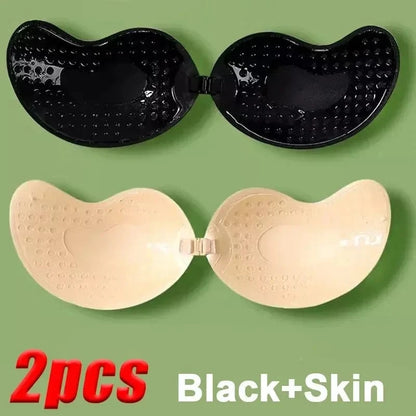 Invisible Strapless Adhesive Stick Bra Strapless Push Up Bras Women Lingerie Seamless Silicone Nipple Covers Bralette Underwear - A-1 Thread Vault