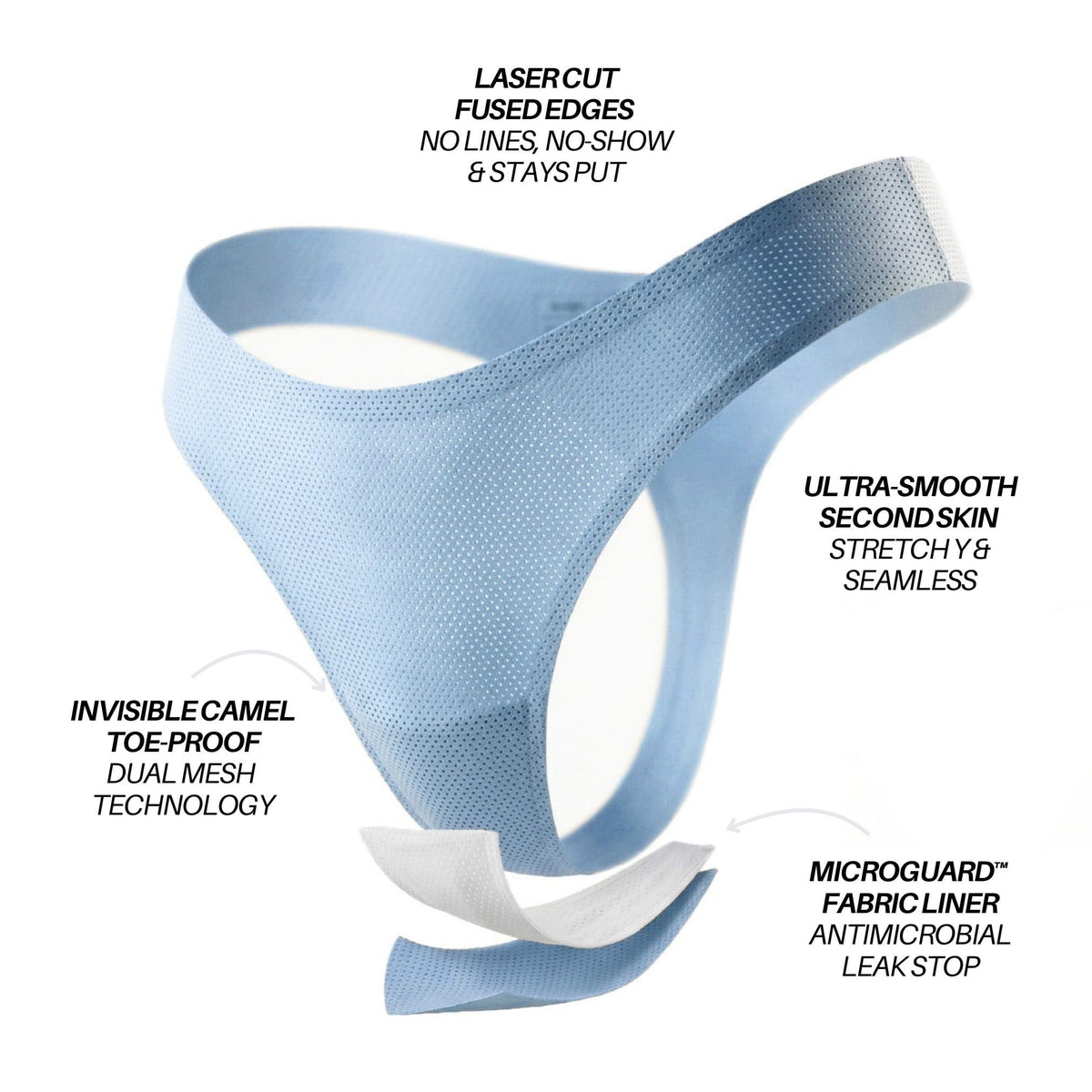 INVISIBLE SVBZERO™ Thong - Seamless Camel Toe-Proof - A-1 Thread Vault