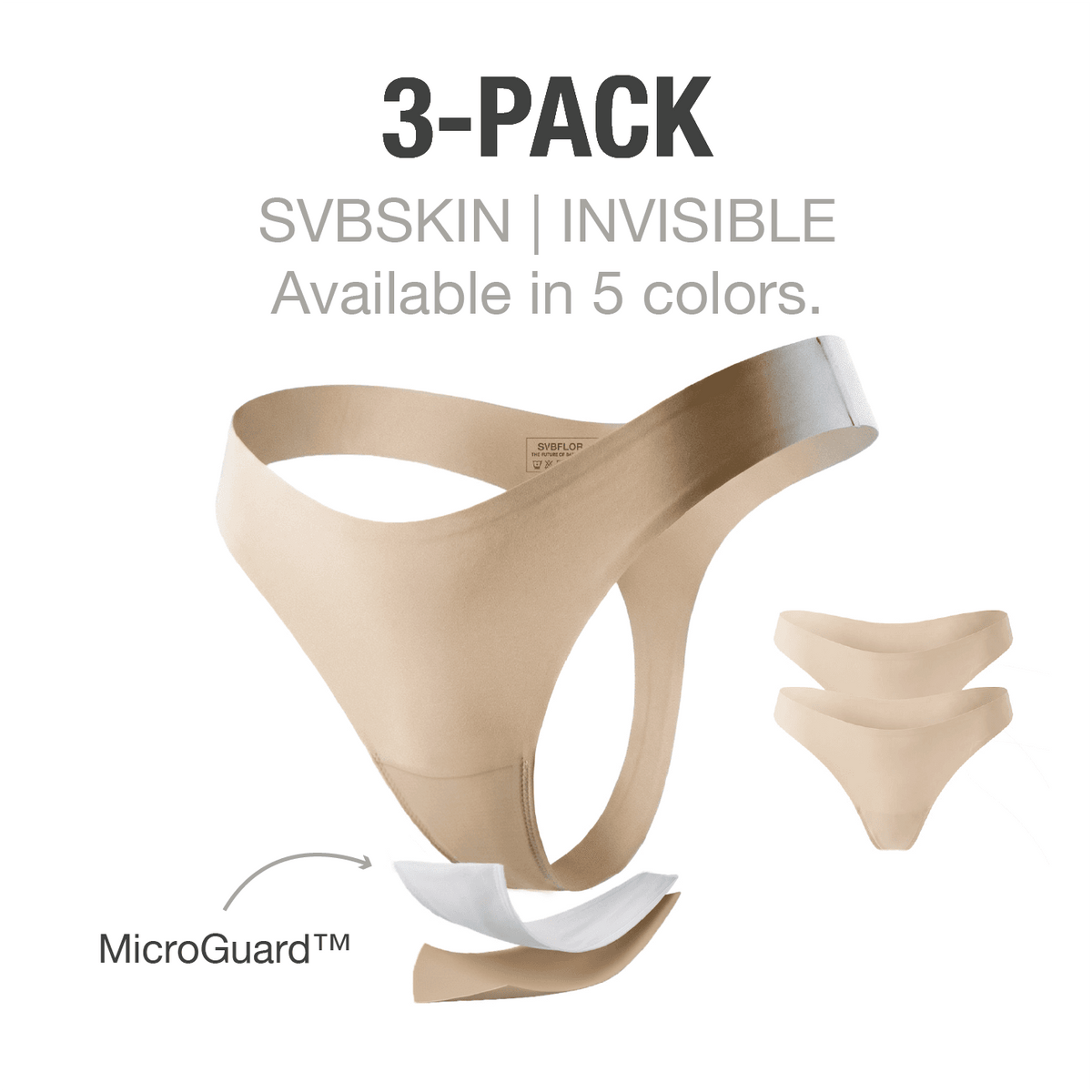 INVISIBLE Thong - Seamless Camel Toe-Proof - A-1 Thread Vault