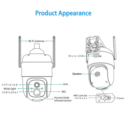 IP65 Solar Wireless Security Camera - A-1 Thread Vault