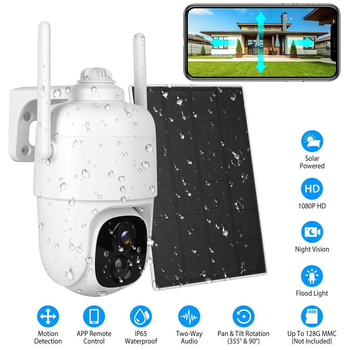 IP65 Solar Wireless Security Camera - A-1 Thread Vault
