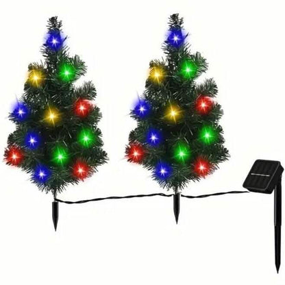 IP65 Waterproof Solar Powered Prelit Small Christmas Tree - A-1 Thread Vault