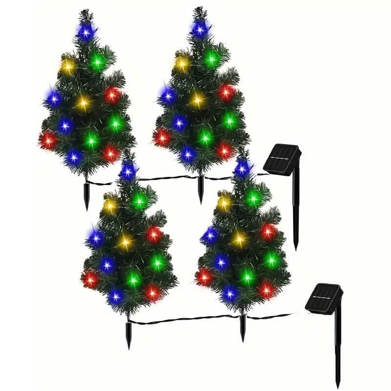 IP65 Waterproof Solar Powered Prelit Small Christmas Tree - A-1 Thread Vault