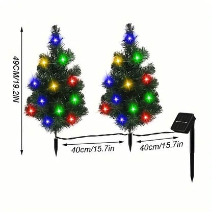 IP65 Waterproof Solar Powered Prelit Small Christmas Tree - A-1 Thread Vault
