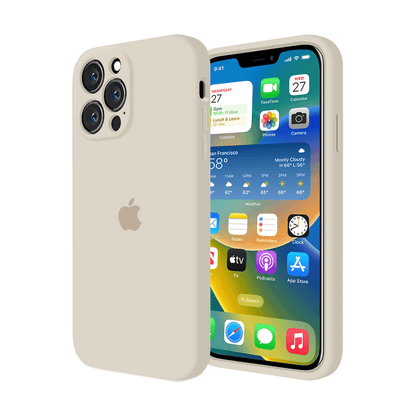 iPhone Camera Protection Silicone Case (Antique White) - A-1 Thread Vault