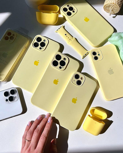 iPhone Camera Protection Silicone Case (Creamy Yellow) - A-1 Thread Vault