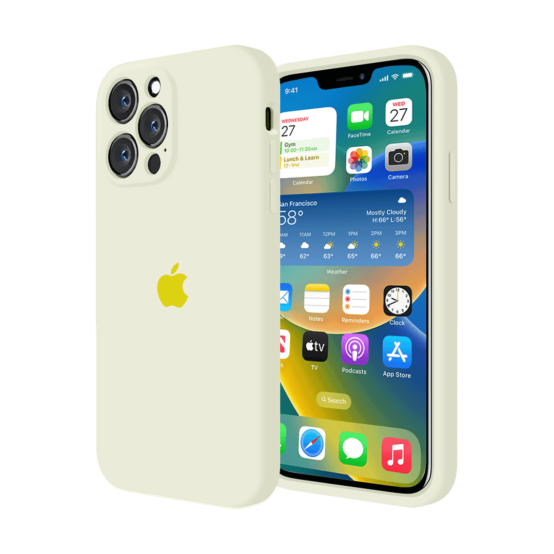 iPhone Camera Protection Silicone Case (Creamy Yellow) - A-1 Thread Vault