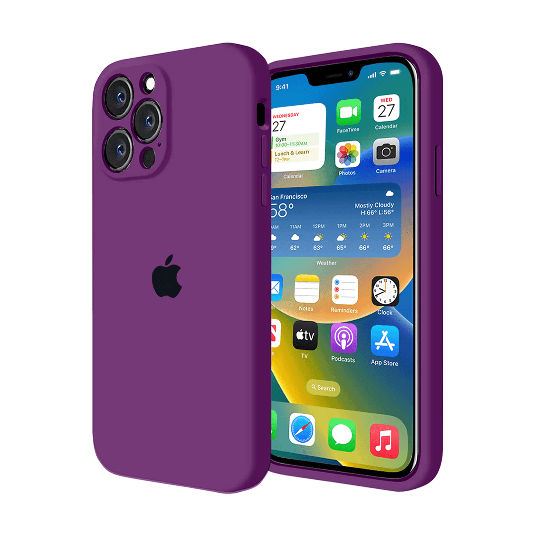 iPhone Camera Protection Silicone Case (Eggplant) - A-1 Thread Vault