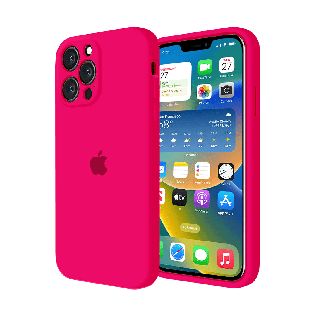 iPhone Camera Protection Silicone Case (Firefry Rose) - A-1 Thread Vault