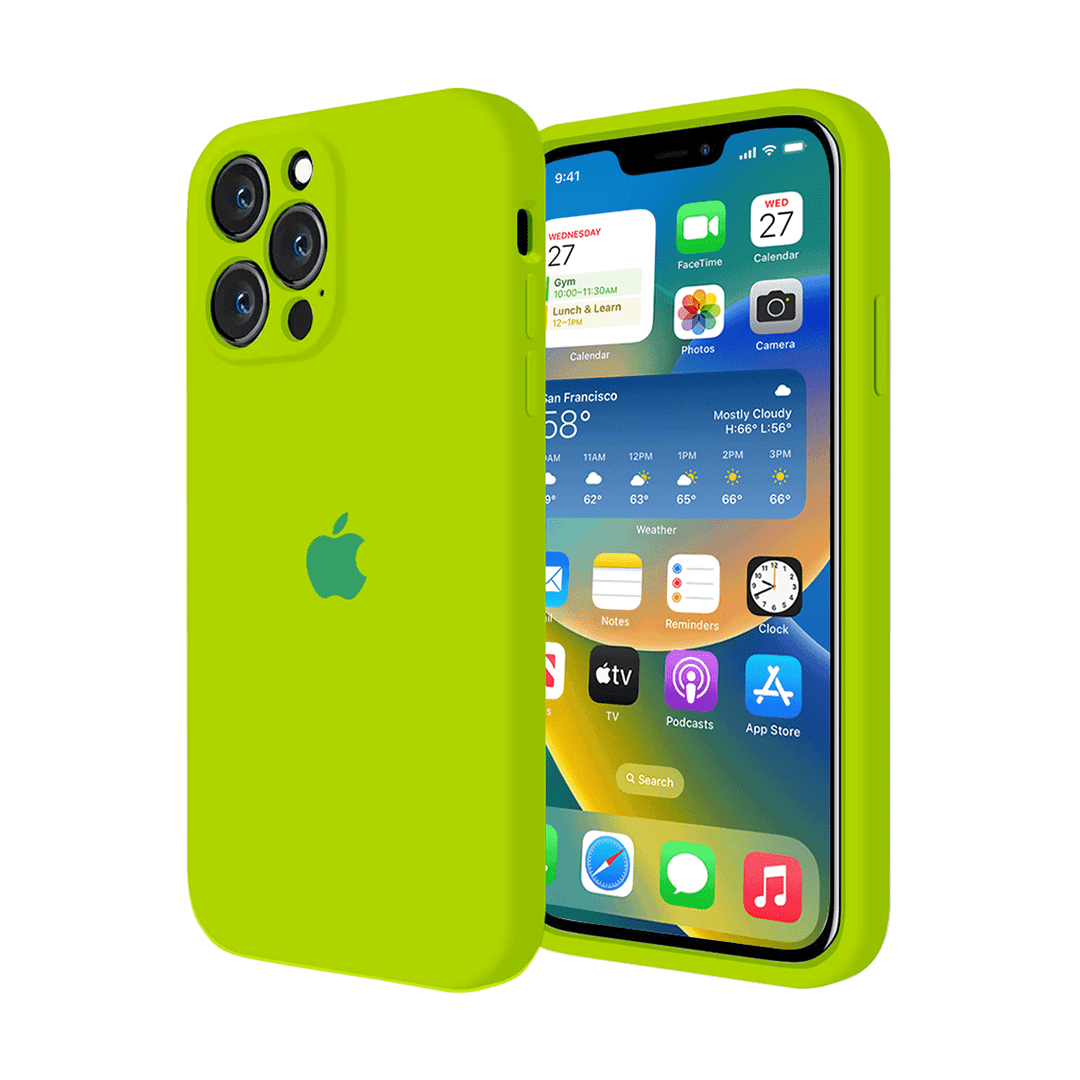 iPhone Camera Protection Silicone Case (Fluorescent Green) - A-1 Thread Vault