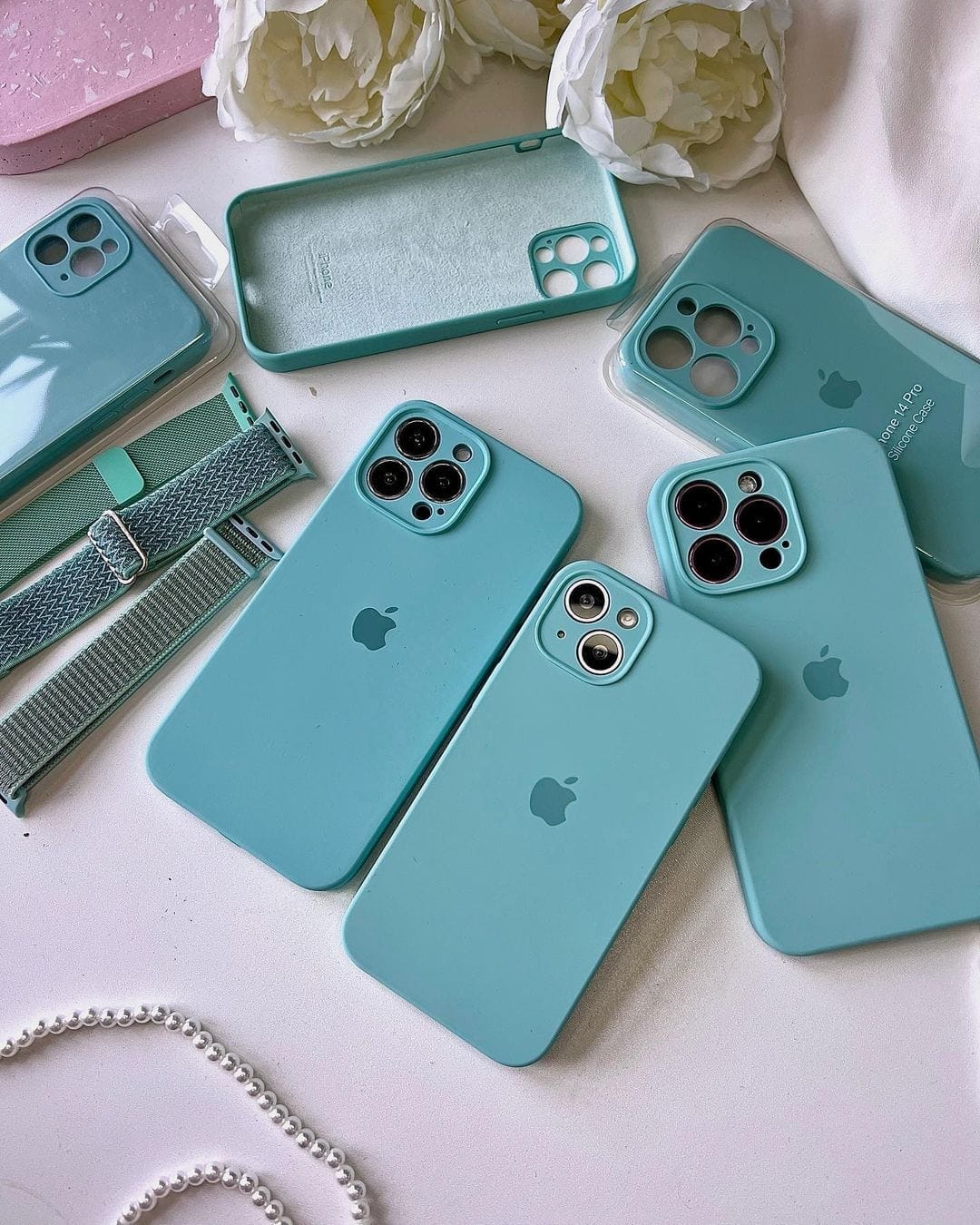 iPhone Camera Protection Silicone Case (Glacier Blue) - A-1 Thread Vault